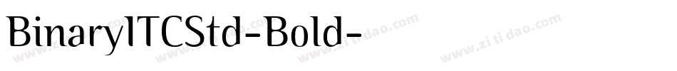 BinaryITCStd-Bold字体转换