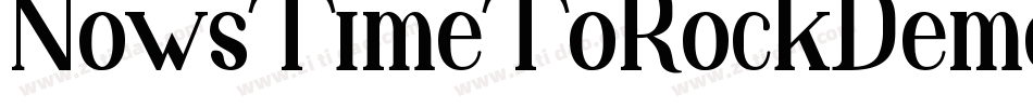 NowsTimeToRockDemo-L3JzG字体转换