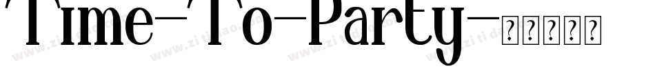 Time-To-Party字体转换