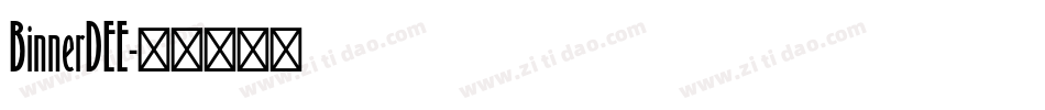 BinnerDEE字体转换