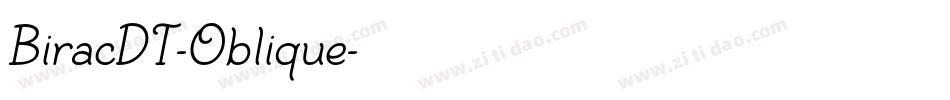 BiracDT-Oblique字体转换