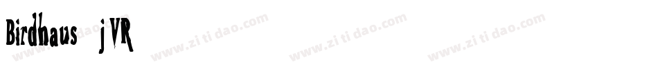 Birdhaus-jVR字体转换
