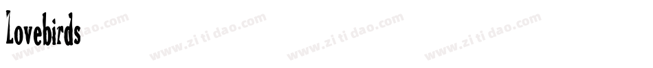 Lovebirds字体转换