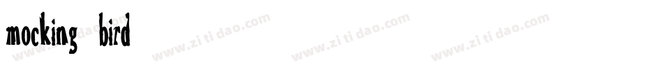 mocking_bird字体转换