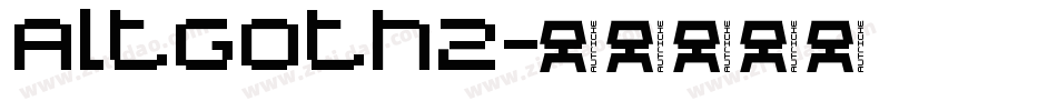 AltGoth2字体转换