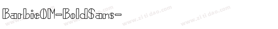 BarbieOM-BoldSans字体转换