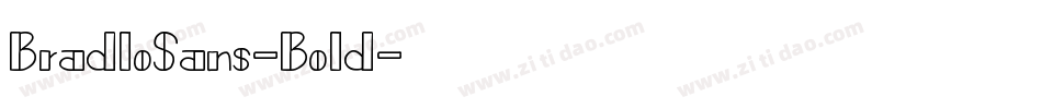 BradloSans-Bold字体转换