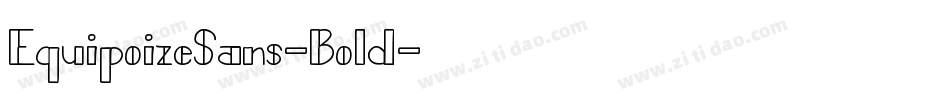 EquipoizeSans-Bold字体转换