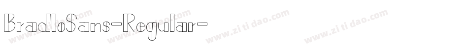 BradloSans-Regular字体转换