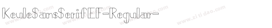 KeuleSansSerifEF-Regular字体转换