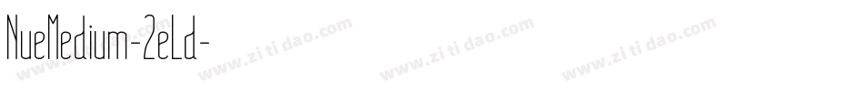 NueMedium-2eLd字体转换
