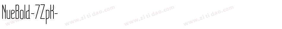 NueBold-7ZpK字体转换