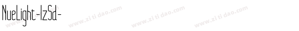 NueLight-lz5d字体转换