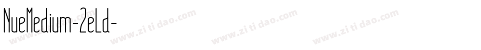 NueMedium-2eLd字体转换