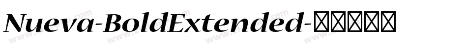 Nueva-BoldExtended字体转换