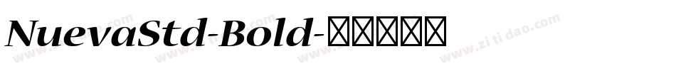 NuevaStd-Bold字体转换