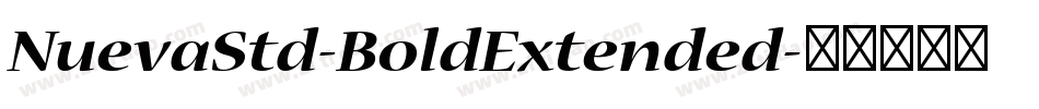 NuevaStd-BoldExtended字体转换