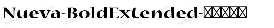 Nueva-BoldExtended字体转换