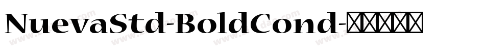 NuevaStd-BoldCond字体转换