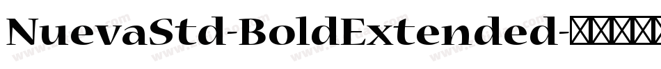NuevaStd-BoldExtended字体转换