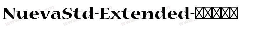 NuevaStd-Extended字体转换
