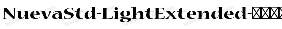 NuevaStd-LightExtended字体转换