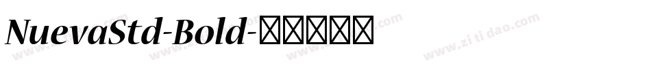 NuevaStd-Bold字体转换