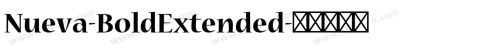 Nueva-BoldExtended字体转换