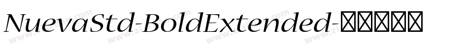 NuevaStd-BoldExtended字体转换