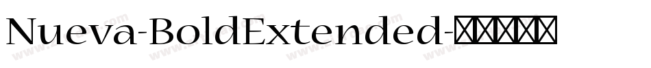 Nueva-BoldExtended字体转换