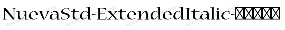 NuevaStd-ExtendedItalic字体转换
