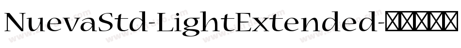 NuevaStd-LightExtended字体转换