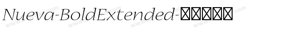 Nueva-BoldExtended字体转换