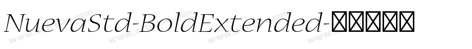 NuevaStd-BoldExtended字体转换
