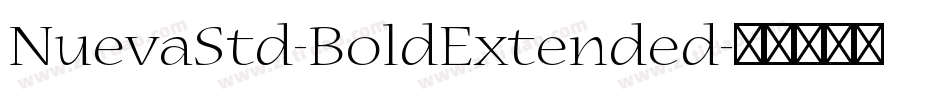 NuevaStd-BoldExtended字体转换