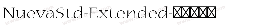 NuevaStd-Extended字体转换