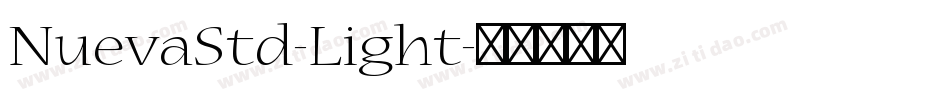 NuevaStd-Light字体转换