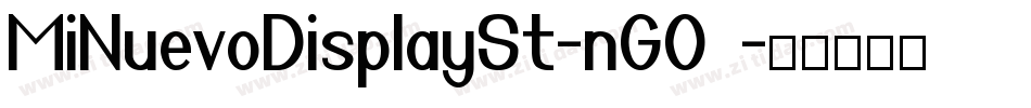 MiNuevoDisplaySt-nGO0字体转换