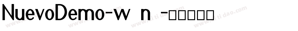 NuevoDemo-w4n8字体转换