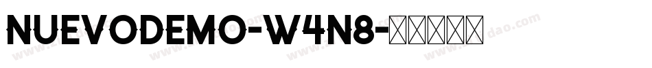 NuevoDemo-w4n8字体转换
