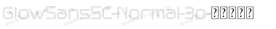GlowSansSC-Normal-Bo字体转换