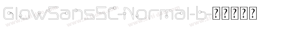 GlowSansSC-Normal-b字体转换