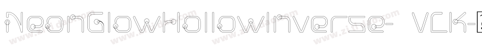 NeonGlowHollowInverse-2VLK字体转换