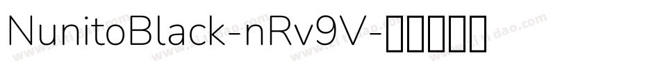 NunitoBlack-nRv9V字体转换