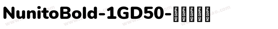 NunitoBold-1GD50字体转换