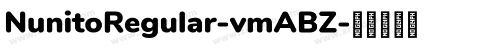 NunitoRegular-vmABZ字体转换