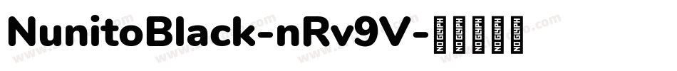 NunitoBlack-nRv9V字体转换