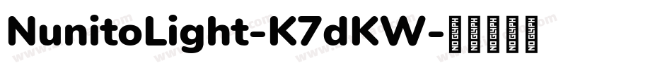 NunitoLight-K7dKW字体转换