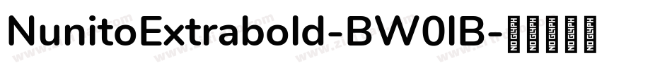 NunitoExtrabold-BW0lB字体转换
