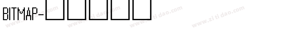 BITMAP字体转换